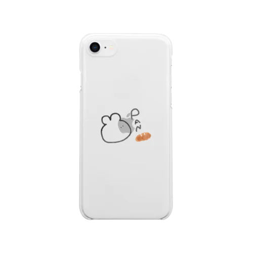 パン好きの。うさちゃん。 Clear Smartphone Case