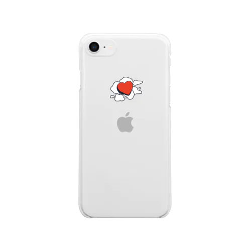 Smoke Heart Clear Smartphone Case