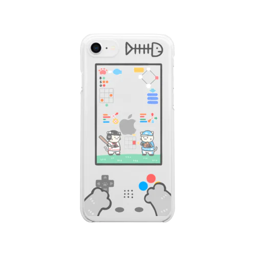 『ニャンダフルプロ野球』スマホ版 Clear Smartphone Case