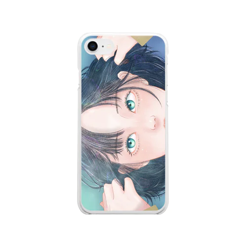 すっぴん Clear Smartphone Case