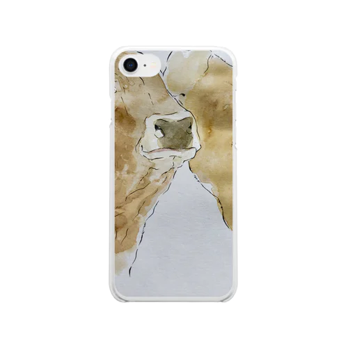 スタッフの描く牛たち Clear Smartphone Case