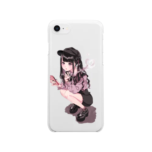 黒髪地雷ちゃん Clear Smartphone Case