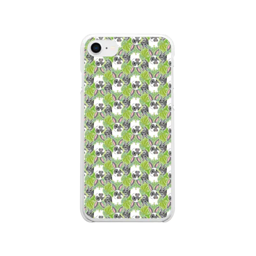 まめとちびのピクニック Clear Smartphone Case