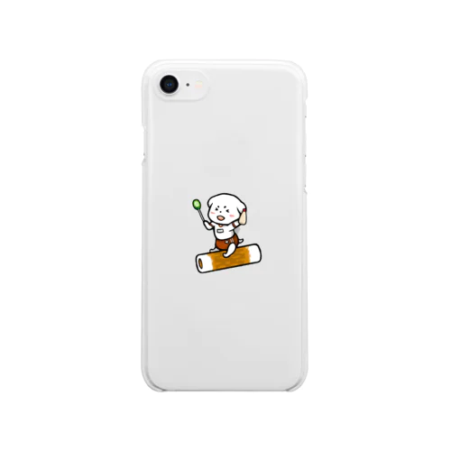ぶるまをはくいぬ：ちくわ Clear Smartphone Case