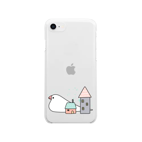 Stay home 文鳥 Clear Smartphone Case