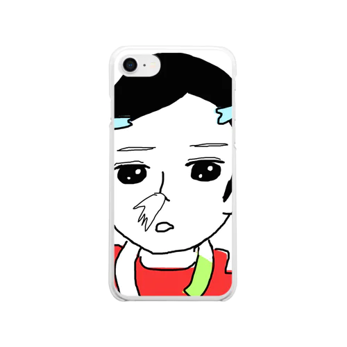 鼻水出る Clear Smartphone Case