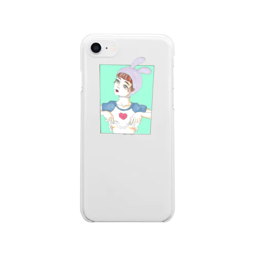 半乳(はんちち) Clear Smartphone Case