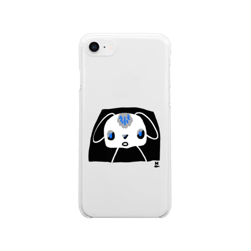 あたまにかしわ餅dog Clear Smartphone Case