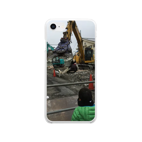 カッター　重機 Clear Smartphone Case