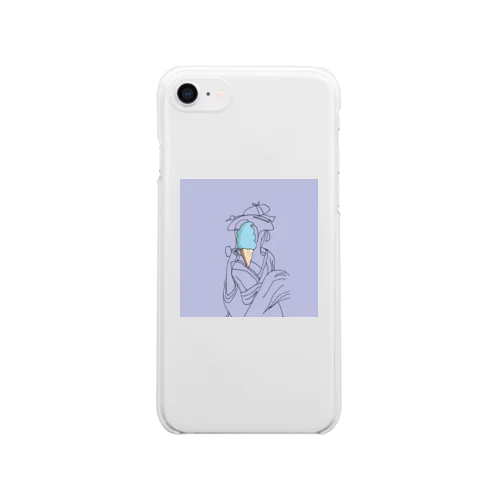 お藤とアイスクリーム Clear Smartphone Case