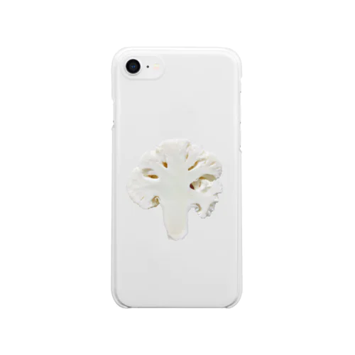 素材の断面・カリフラワー Clear Smartphone Case