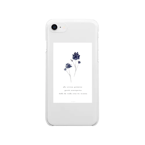 navy Clear Smartphone Case