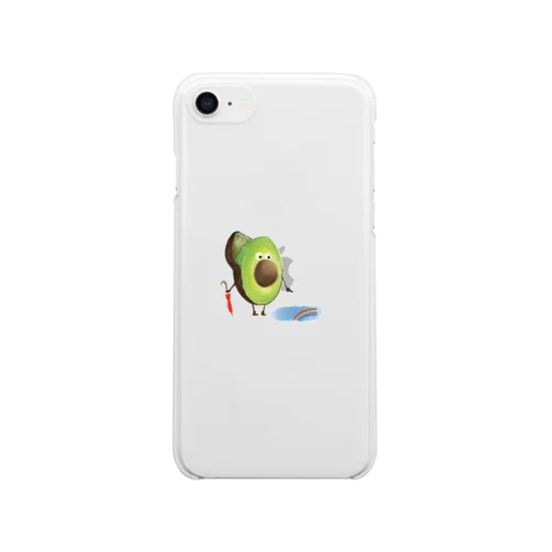 アボカドくん Clear Smartphone Case