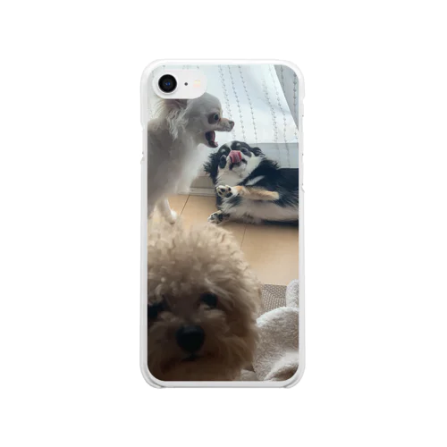 全力じゃれっこ Clear Smartphone Case