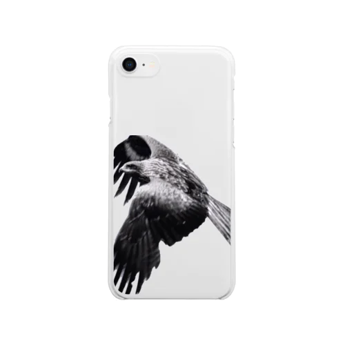猫島、鷹は美しき翼を広げて飛んだ Clear Smartphone Case