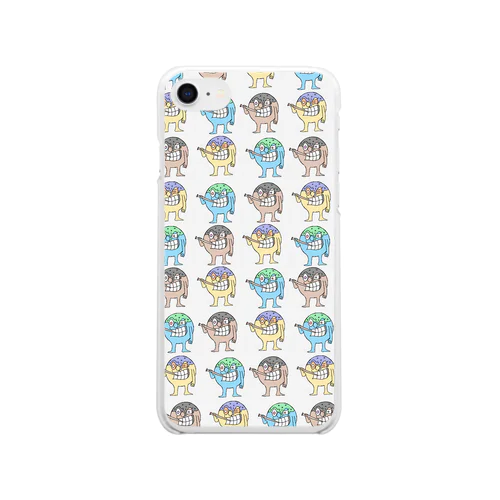 タコ焼きカートゥーン Clear Smartphone Case