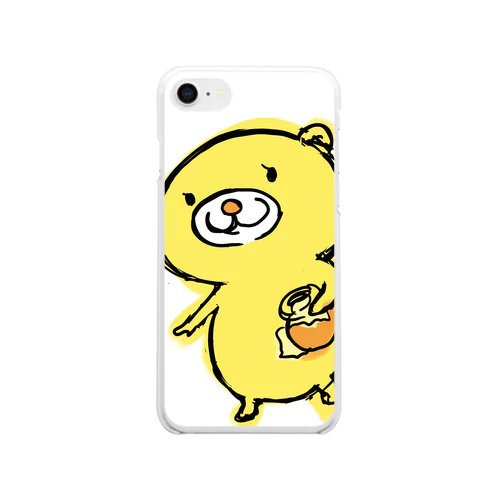 ハニくま Clear Smartphone Case