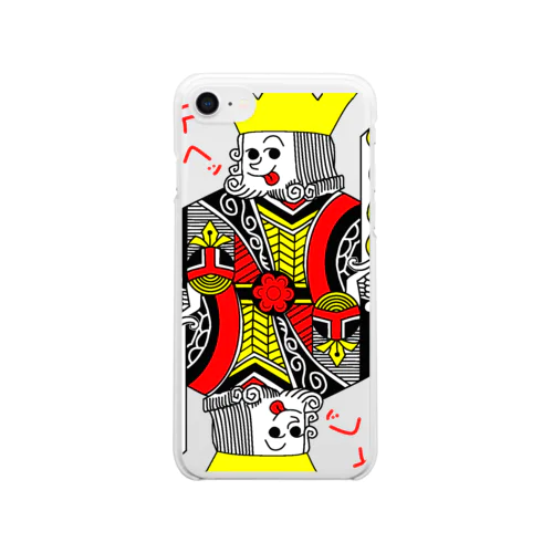 中２男子のテヘペロ Clear Smartphone Case