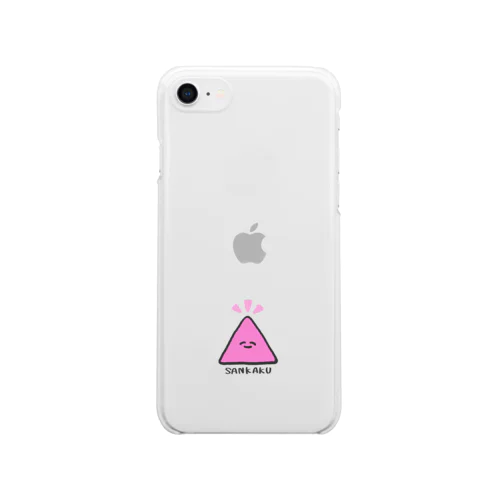 ぼっちさんかく▲ぴんく Clear Smartphone Case