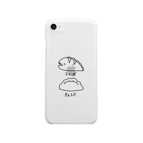 ながくないうつぼと餃子 Clear Smartphone Case