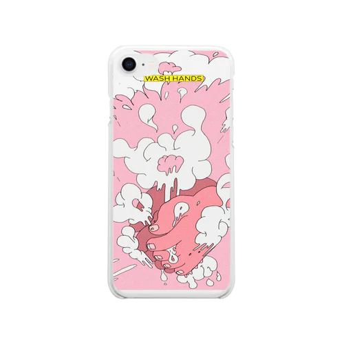 wash hands Clear Smartphone Case