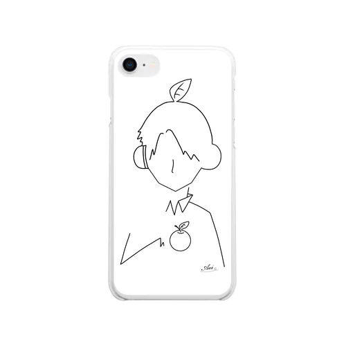 🍏爽やか　スマホケース Clear Smartphone Case