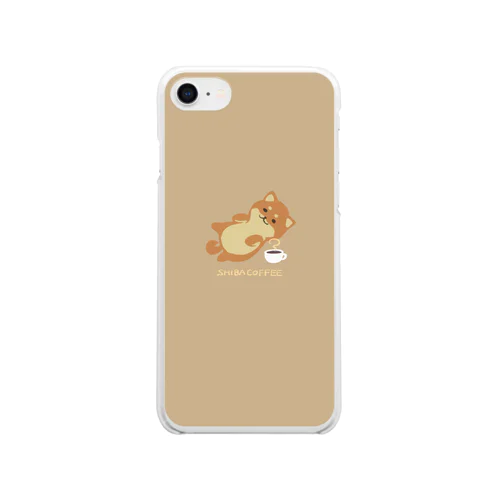 しば珈琲 Clear Smartphone Case