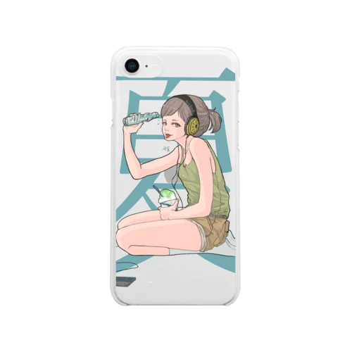 青い夏 Clear Smartphone Case