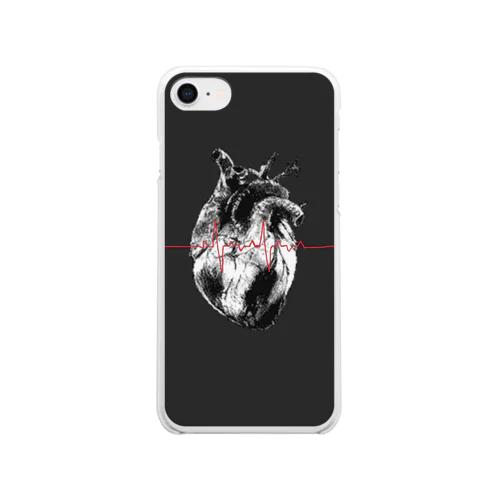 心電図 Clear Smartphone Case