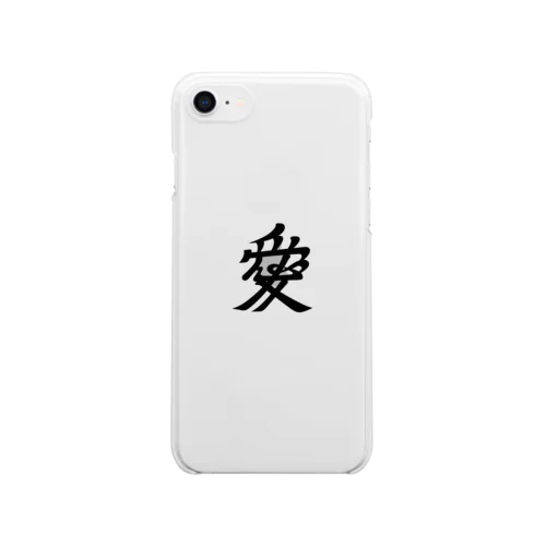 直江兼続（愛染明王） Clear Smartphone Case