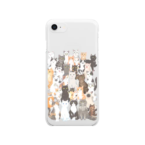猫ネットワーク Clear Smartphone Case
