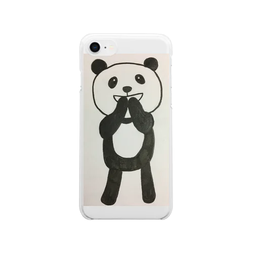 うふふなパンダ Clear Smartphone Case