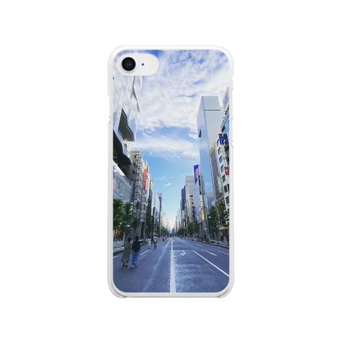 銀座雨上がり Clear Smartphone Case