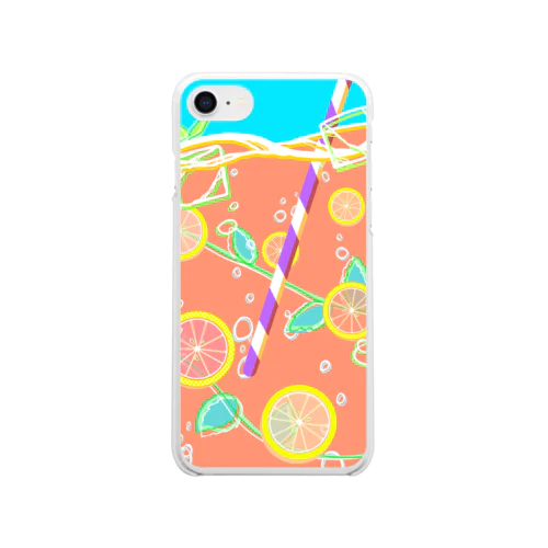ピンクレモネード Clear Smartphone Case