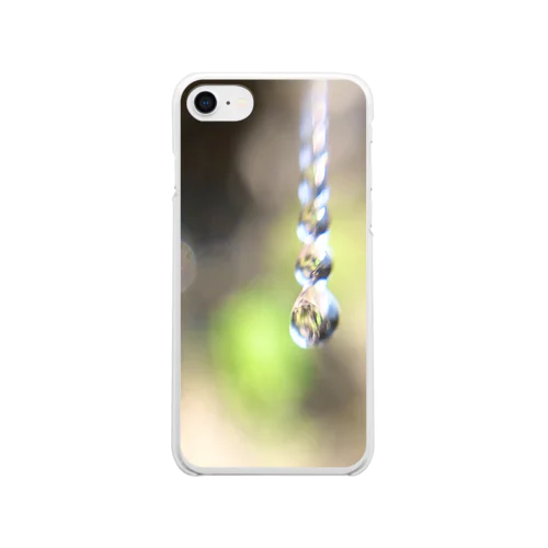 しずくがあそぶ Clear Smartphone Case