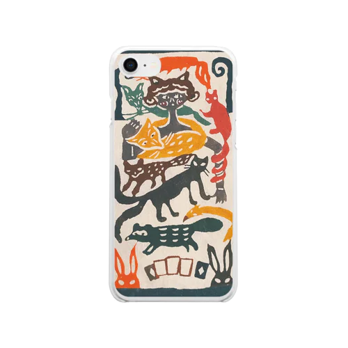 もののけ守り札 Clear Smartphone Case