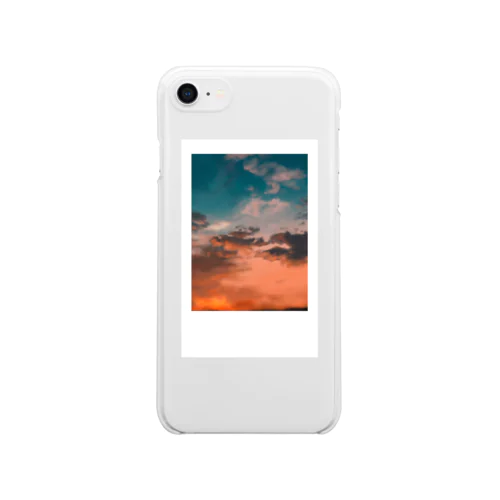 Polaroid: sunset Clear Smartphone Case