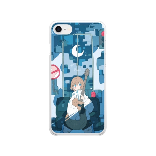 「月が欠ける。」 Clear Smartphone Case