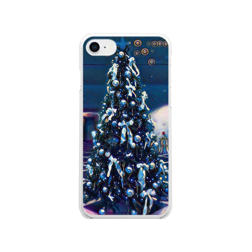 White kingdam X'mas Clear Smartphone Case