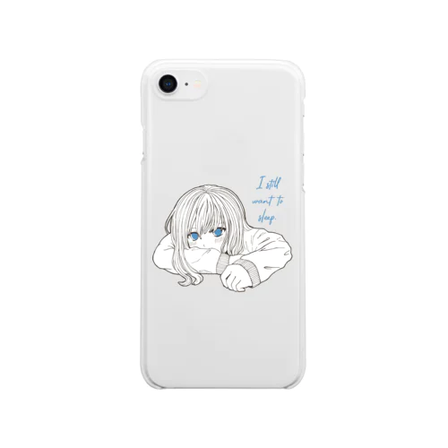 眠い Clear Smartphone Case