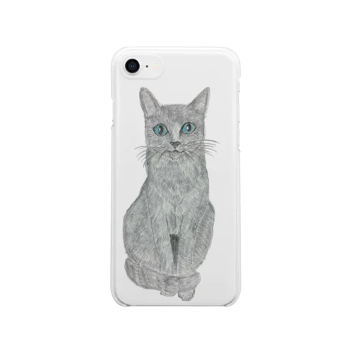 ロシアンブルーだにゃん😻 Clear Smartphone Case