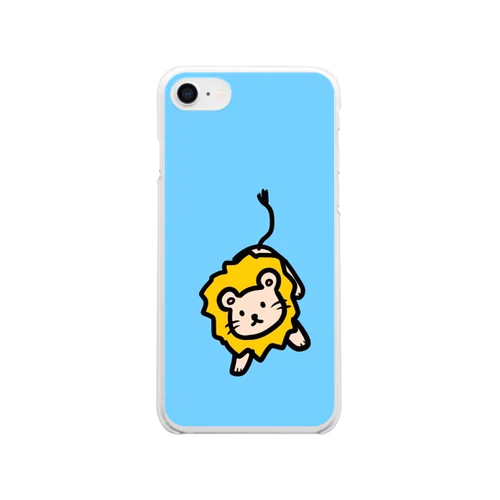 ライオンくん Clear Smartphone Case