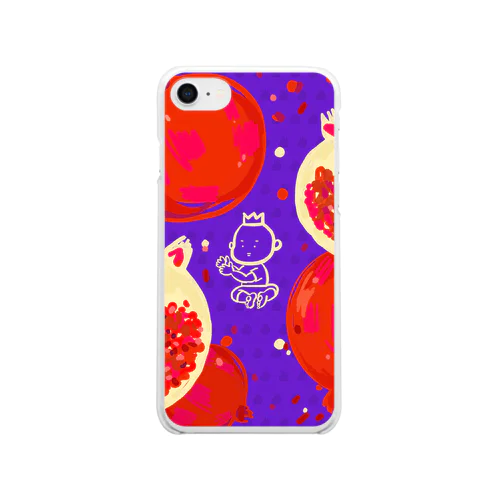 zakuro_pink Clear Smartphone Case