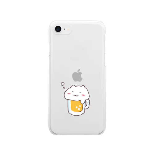 ねこビール Clear Smartphone Case