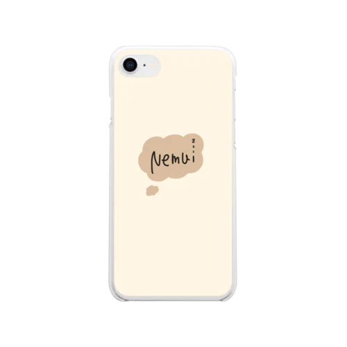 Nemui-zzz ねむい Clear Smartphone Case