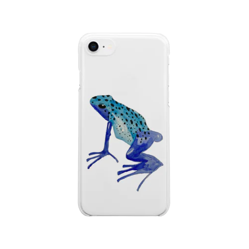 コバルトヤドクガエル🐸ですヨ‼️ Clear Smartphone Case