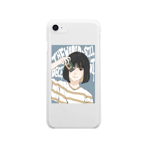 写りマス Clear Smartphone Case