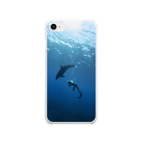 Love Dolphin 3 Clear Smartphone Case