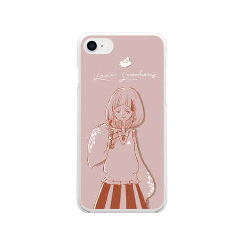 いちご Clear Smartphone Case