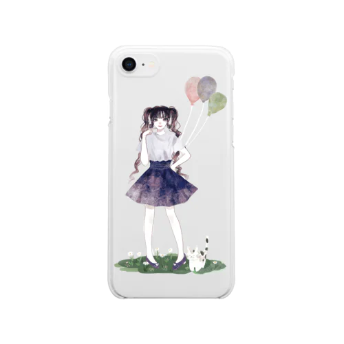 ツインテールの女の子3 Clear Smartphone Case